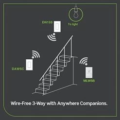 Leviton Decora Smart No-Neutral Wi-Fi Switch In White, Model DN15S-W* -Famous Lighting Store 516DcjuFfgL. AC SX522