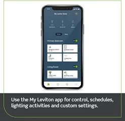 Leviton Decora Smart No-Neutral Wi-Fi Switch In White, Model DN15S-W* -Famous Lighting Store 519uUIVe5PL. AC SX522