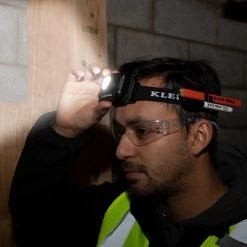 Klein Tools Rechargeable 2-Color LED Headlamp With Fabric Strap, Model 56414 -Famous Lighting Store 56414 app10