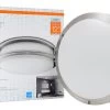 LEDVANCE Sylvania 12 Inch LED Round Flush Mount Luminaire 15 W, Bright White 4000K, Model LEDFLUSHRND12I$12 -Famous Lighting Store 71406 bb Beauty Shot
