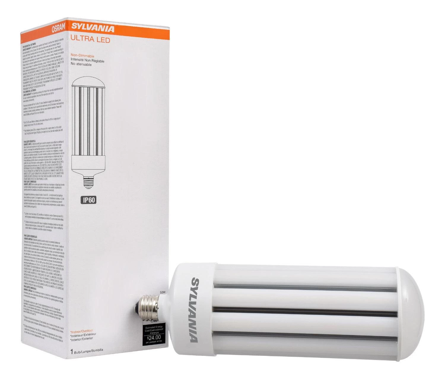 LEDVANCE Sylvania Ultra High Lumen Output Retrofit 50W, Soft White 3000K LED Light Bulb, Model LEDHIDR5000830 3 LEDVANCE Sylvania Ultra High Lumen Output Retrofit 50W, Soft White 3000K LED Light Bulb, Model LEDHIDR5000830