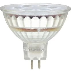 LEDVANCE Sylvania Ultra Glass MR16 Dimmable 6W, Soft White 3000K LED Light Bulb, Model 78239