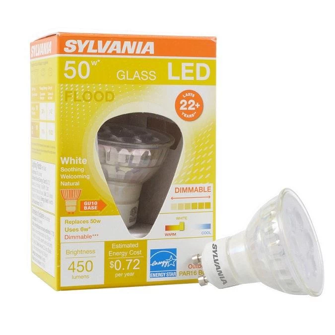LEDVANCE Sylvania Ultra Glass PAR16 6W, Soft White 3000K LED Light Bulb, Model 78288 4 LEDVANCE Sylvania Ultra Glass PAR16 6W, Soft White 3000K LED Light Bulb, Model 78288 - Image 2