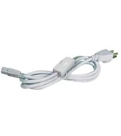 Liteline Power Supply Cord For 3-Wire Bar Systems W/ Switch, 72" Long, Model ALFT6000S-WH-3*