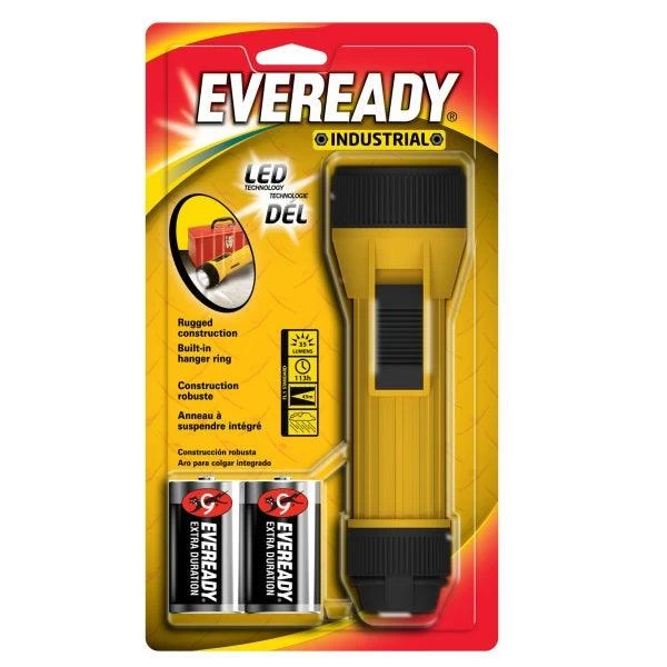 Energizer Industrial Economy 2D LED Flashlight - 65 Lumens, Model EVINL25S 3 Energizer Industrial Economy 2D LED Flashlight - 65 Lumens, Model EVINL25S