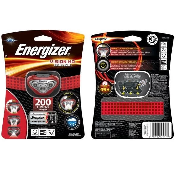 Energizer Vision HD LED Headlight - 200 Lumens, Model HDB32E 3 Energizer Vision HD LED Headlight - 200 Lumens, Model HDB32E