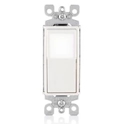 Leviton 15Amp Decora LED Illuminated Rocker 3-Way Switch, Model L5613-2W
