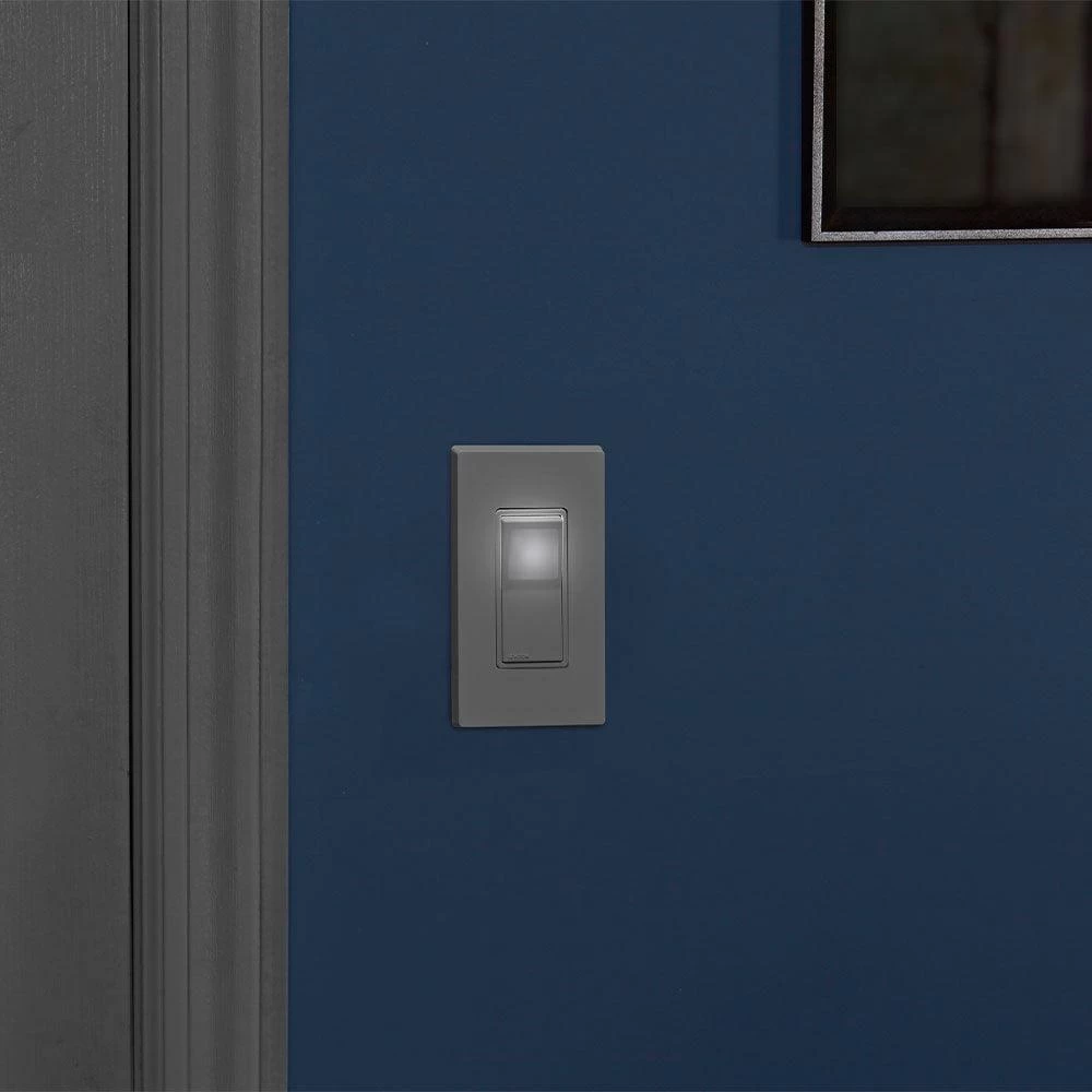 Leviton 15Amp Decora LED Illuminated Rocker Single-Pole Switch, Model L5611-2W 7 Leviton 15Amp Decora LED Illuminated Rocker Single-Pole Switch, Model L5611-2W - Image 5