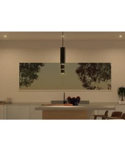 Liteline 4" Smart OnCloud Luna Black Round Gimbal Recessed Fixture, Model RA4-12RG-WZ-90BK* -Famous Lighting Store Luna OnCloud Room