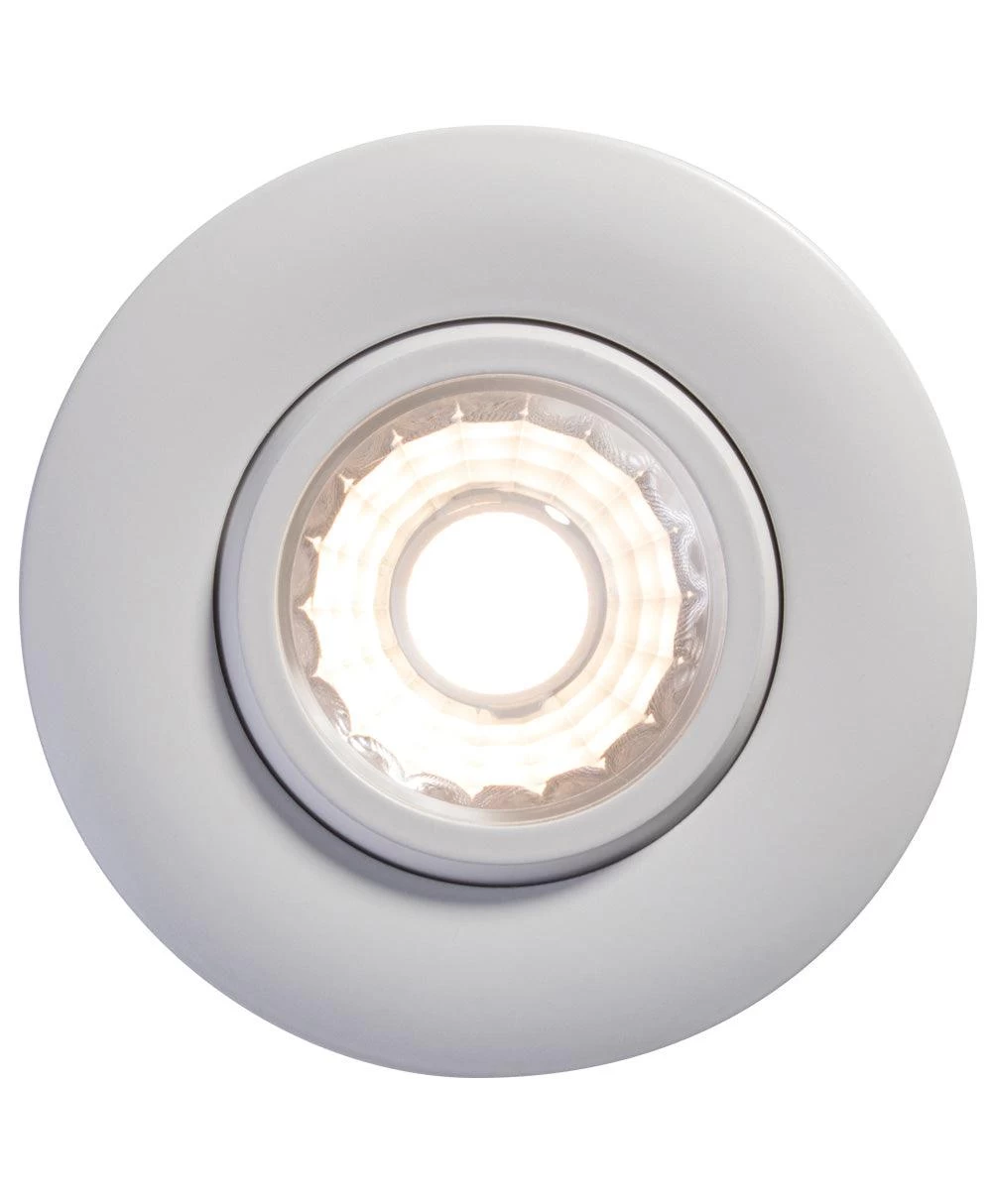 Liteline 3" Luna White Gimbal Recessed Fixture, Soft White (3000k), Model RA3-7G-30K-90WH 4 Liteline 3" Luna White Gimbal Recessed Fixture, Soft White (3000k), Model RA3-7G-30K-90WH - Image 2