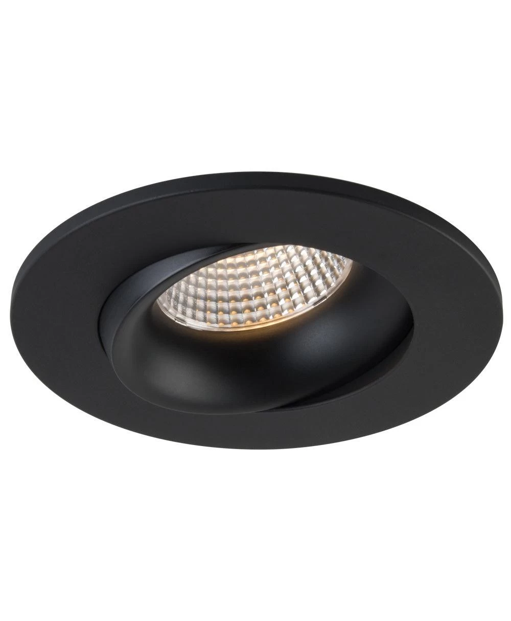 Liteline 3.5" Luna LED Black Round Gimbal Recessed Fixture, Model RA35-12G-90BK 3 Liteline 3.5" Luna LED Black Round Gimbal Recessed Fixture, Model RA35-12G-90BK