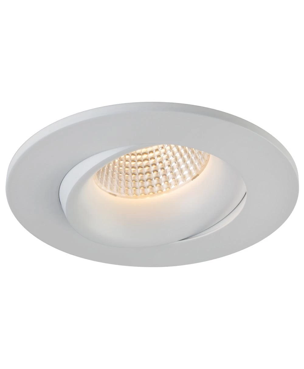 Liteline 3.5" Luna LED White Round Gimbal Recessed Fixture, Model RA35-12G-90WH 3 Liteline 3.5" Luna LED White Round Gimbal Recessed Fixture, Model RA35-12G-90WH