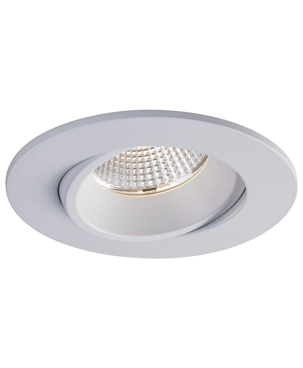 Liteline 3.5" Luna LED White Round Regressed Gimbal Recessed Fixture, Dim To Warm, Model RA35-12RG-DTW90WH* 3 Liteline 3.5" Luna LED White Round Regressed Gimbal Recessed Fixture, Dim To Warm, Model RA35-12RG-DTW90WH*