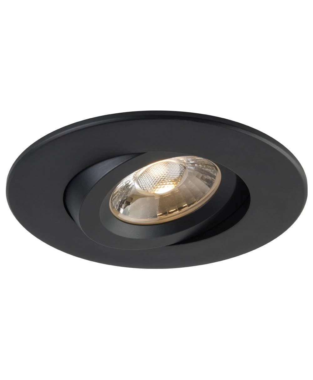 Liteline 4" Luna LED Black Round Gimbal Recessed Fixture, Model RA4-12G-90BK 3 Liteline 4" Luna LED Black Round Gimbal Recessed Fixture, Model RA4-12G-90BK