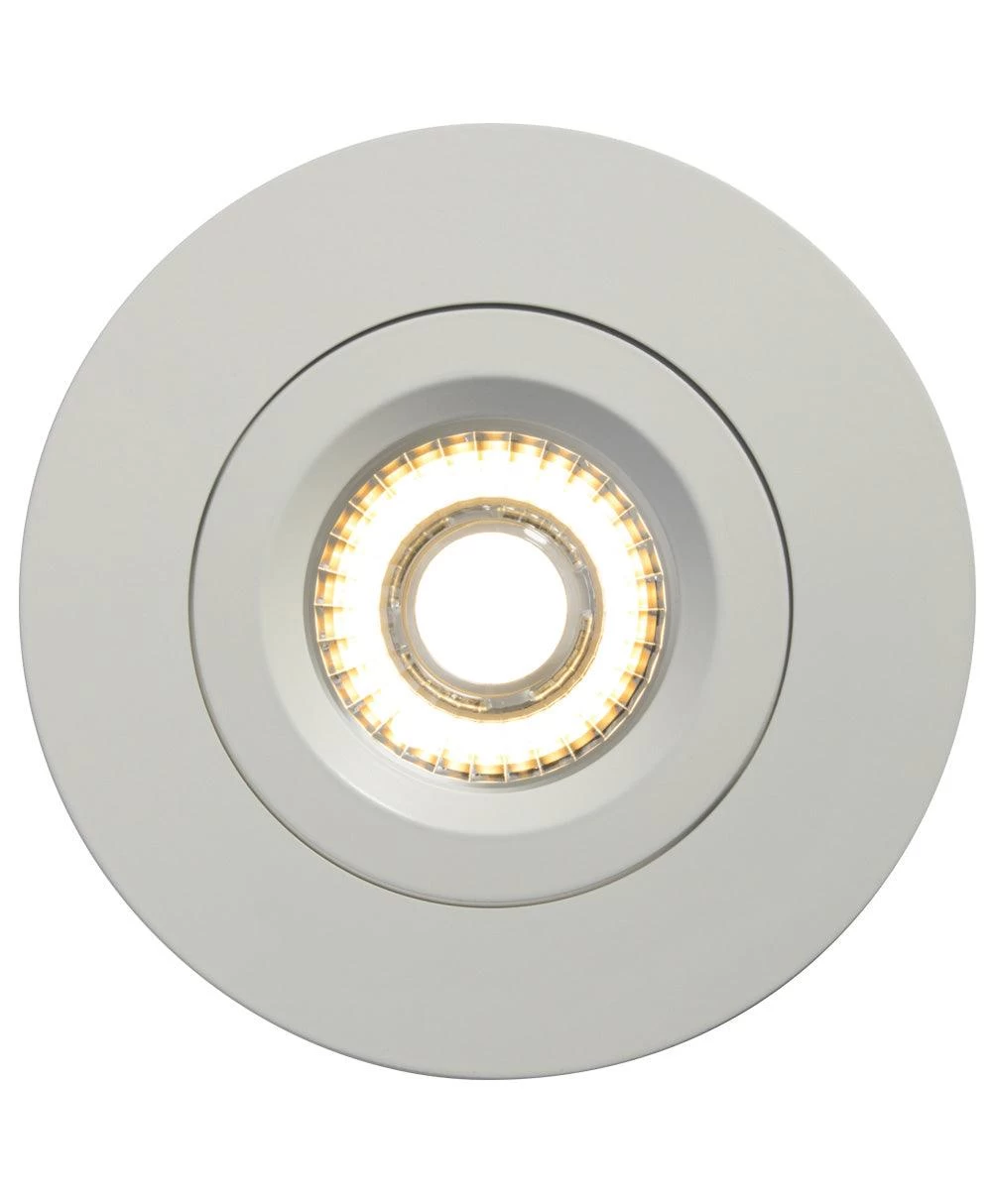 Liteline 4" Luna White Gimbal Recessed Fixture, Soft White (3000k), Model RA4-12G-30K-90WH 4 Liteline 4" Luna White Gimbal Recessed Fixture, Soft White (3000k), Model RA4-12G-30K-90WH - Image 2