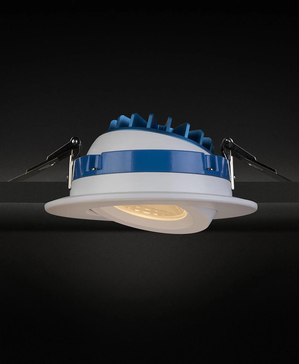 Liteline 4" Luna LED Black Round Gimbal Recessed Fixture, Model RA4-12G-90BK 5 Liteline 4" Luna LED Black Round Gimbal Recessed Fixture, Model RA4-12G-90BK - Image 3