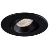 Liteline 4" Luna LED Black Round Regressed Gimbal Recessed Fixture, Model RA4-12RG-90BK -Famous Lighting Store RA4 12RG BK