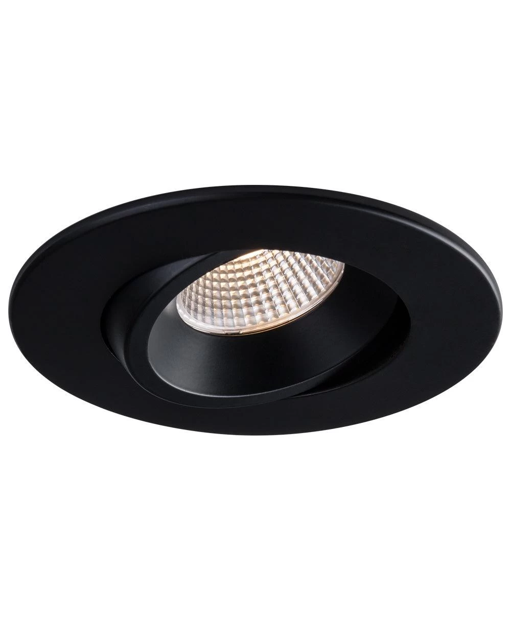 Liteline 4" Luna LED Black Round Regressed Gimbal Recessed Fixture, Model RA4-12RG-90BK 3 Liteline 4" Luna LED Black Round Regressed Gimbal Recessed Fixture, Model RA4-12RG-90BK