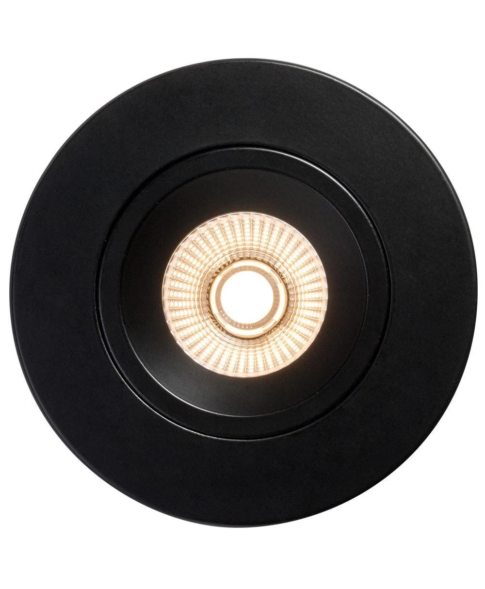 Liteline 4" Luna LED Black Round Regressed Gimbal Recessed Fixture, Model RA4-12RG-90BK 4 Liteline 4" Luna LED Black Round Regressed Gimbal Recessed Fixture, Model RA4-12RG-90BK - Image 2