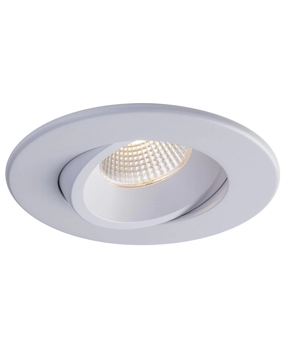 Liteline 4" Luna LED White Round Regressed Gimbal Recessed Fixture, Dim To Warm, Model RA4-12RG-DTW90WH 3 Liteline 4" Luna LED White Round Regressed Gimbal Recessed Fixture, Dim To Warm, Model RA4-12RG-DTW90WH
