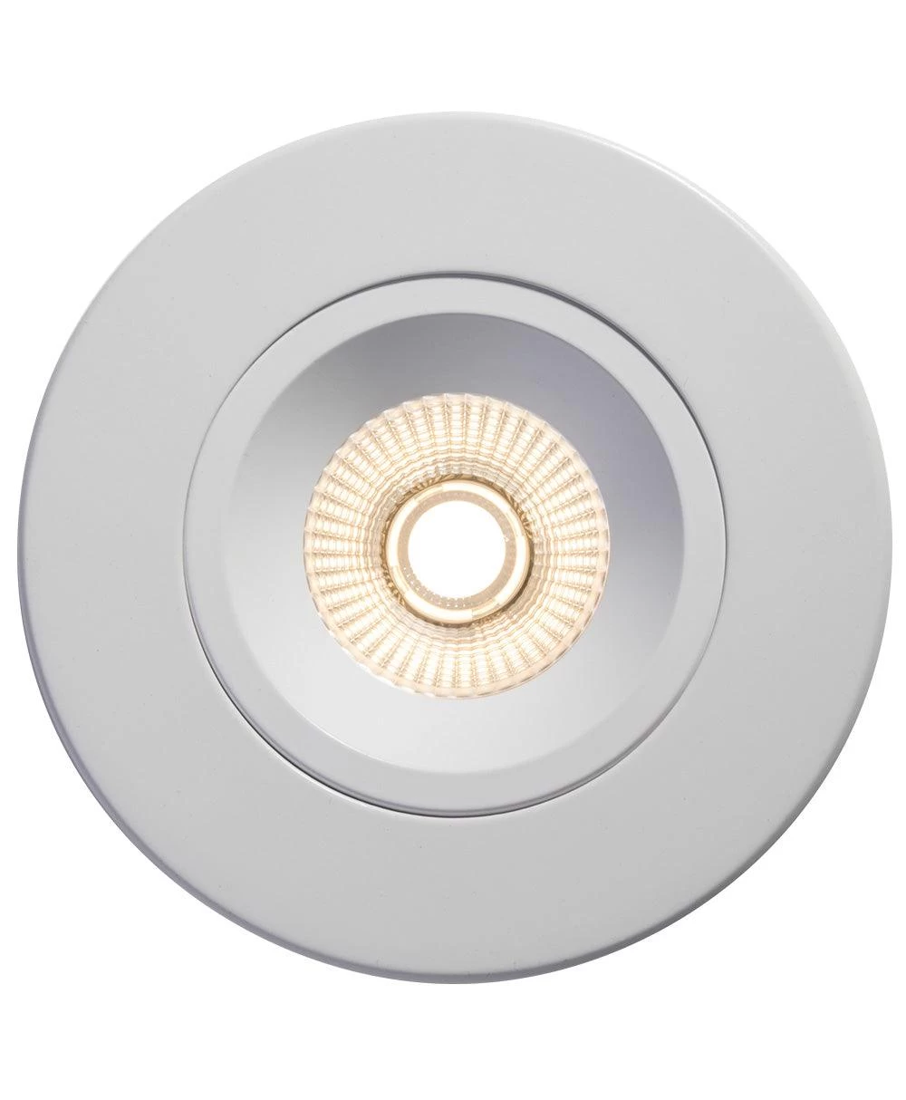 Liteline 4" Luna LED White Round Regressed Gimbal Recessed Fixture, Dim To Warm, Model RA4-12RG-DTW90WH 4 Liteline 4" Luna LED White Round Regressed Gimbal Recessed Fixture, Dim To Warm, Model RA4-12RG-DTW90WH - Image 2