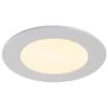 Liteline 4" White Round LED Slim Profile Recessed Downlight, Cool White (4000K), Model SLM4-40-WH 2 Liteline 4" White Round LED Slim Profile Recessed Downlight, Cool White (4000K), Model SLM4-40-WH -Famous Lighting Store SLM4 WH