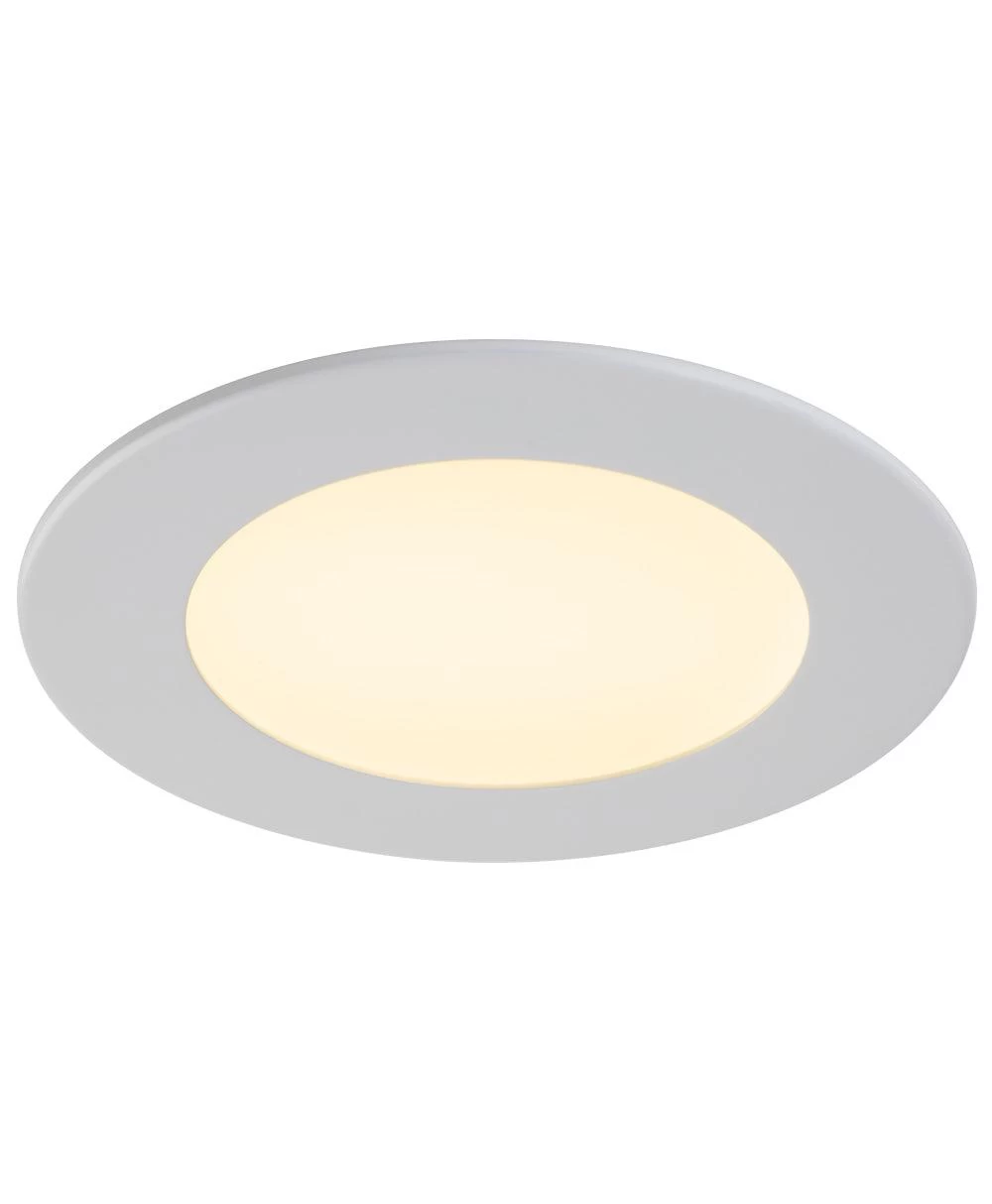 Liteline 4" White Round LED Slim Profile Recessed Downlight, Soft White (3000k), Model SLM4-30-WH 5 Liteline 4" White Round LED Slim Profile Recessed Downlight, Soft White (3000k), Model SLM4-30-WH - Image 3