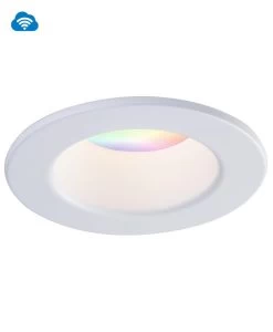 Liteline 4" White Skye OnCloud Recessed Fixture, Model SLMB4-RGBTW-WZ-WH
