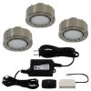 Liteline LED 3-Puck Matte Nickel Light Kit, Model UCP-LED3-MN 2 Liteline LED 3-Puck Matte Nickel Light Kit, Model UCP-LED3-MN -Famous Lighting Store UCP LED3 MN